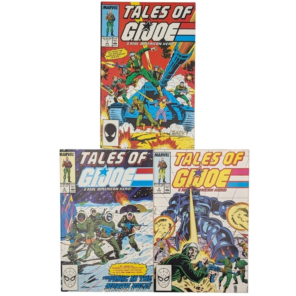 Tales of G.I. Joe Comic Lot 3 Issues 1 2 3 Marvel Modern Age First Issue VF NM